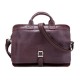 Durable Vintage Red Wine Leather Shoulder Bag Briefcase for Men