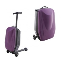 21 inch KICK Scooter Suitcase Ride-on Travel Trolley Luggage for Travel, School and Business